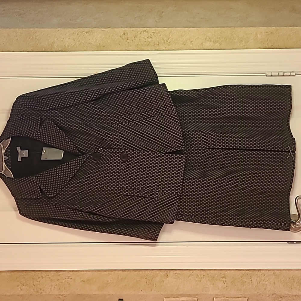Ann Taylor Career Suit Wool Blend 2-Piece Notched Lapel Blazer & Skirt NWT